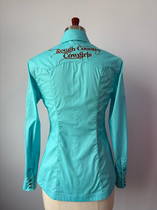 Women's Teal Rodeo Shirt