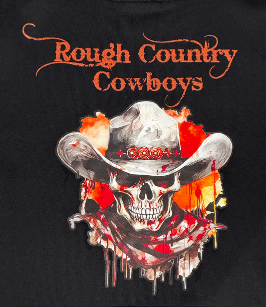 Black Cowboy Skeleton Hoodie