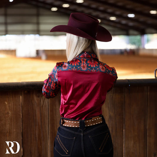SATIN FIESTA RODEO PERFORMANCE SHIRT