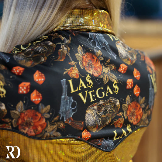 VEGAS HEAT SPARKLE PERFORMANCE RODEO SHIRT