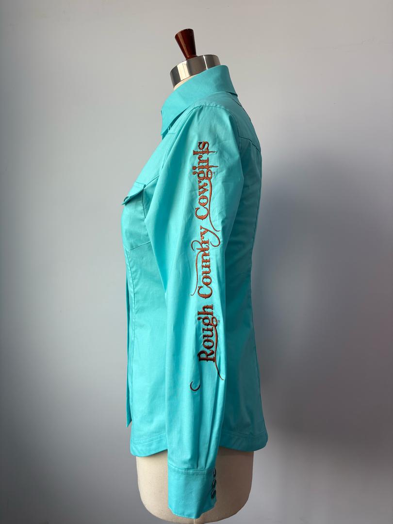 Women's Teal Rodeo Shirt