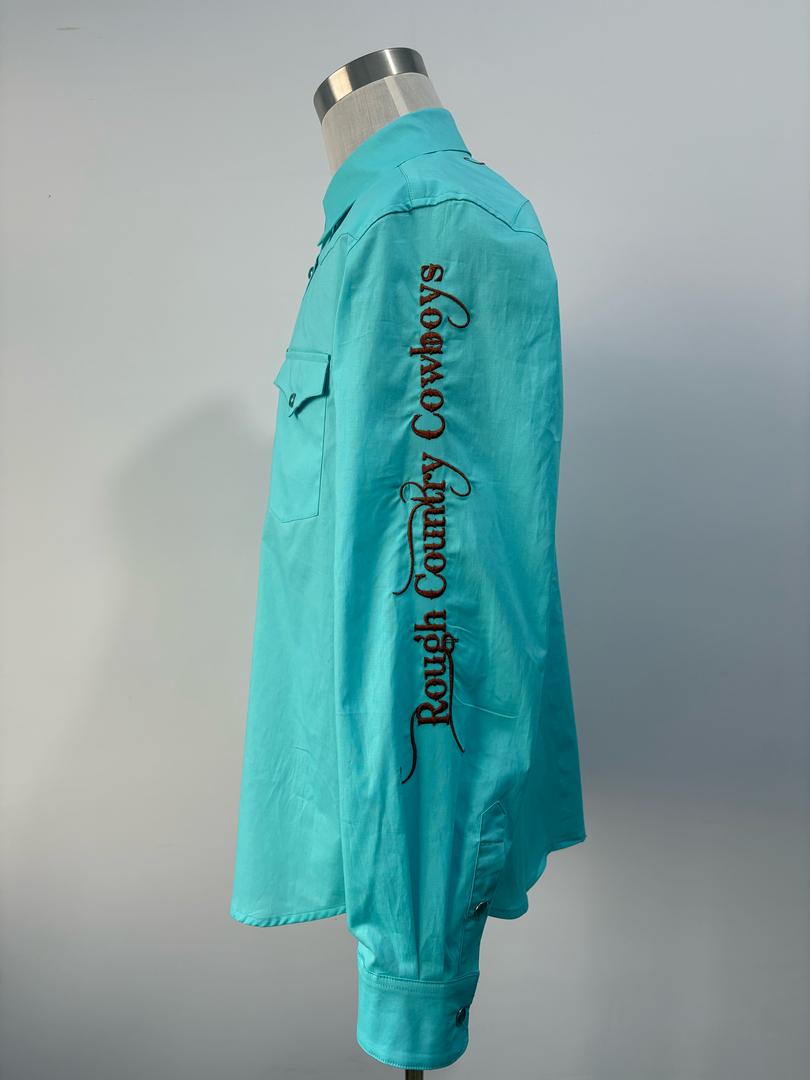 Men's Teal Rodeo Shirt