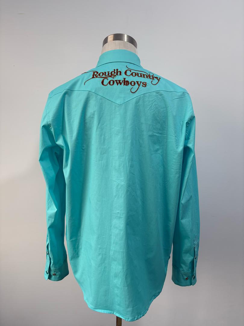 Men's Teal Rodeo Shirt