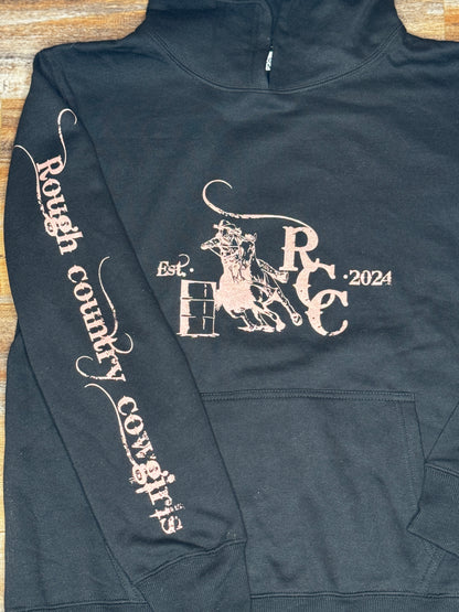 Rose gold barrel hoodie