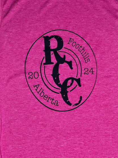 Hot pink bullet muscle T