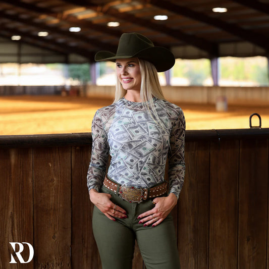 DADDY'S MONEY MESH TOP