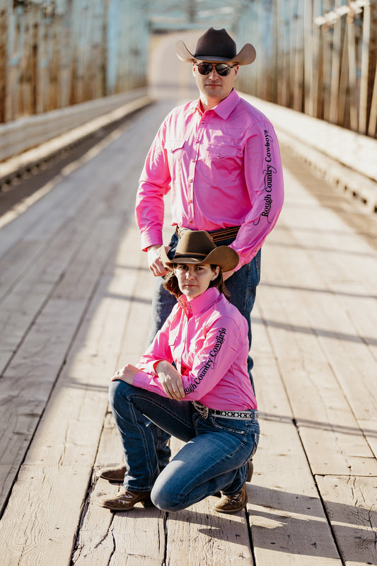 Men's Pink Rodeo Shirt