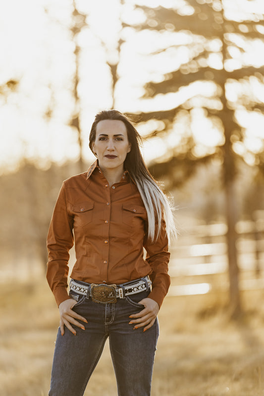 Women's Rust Rodeo Shirt