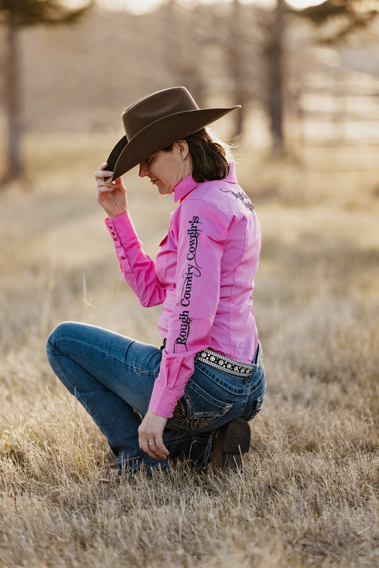 Women's Pink Rodeo Shirt