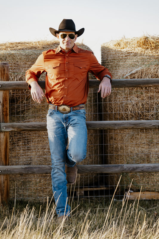 Men's Rust Rodeo Shirt