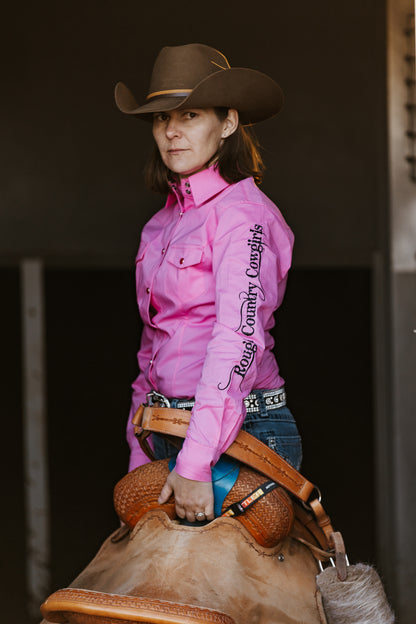 Women's Pink Rodeo Shirt