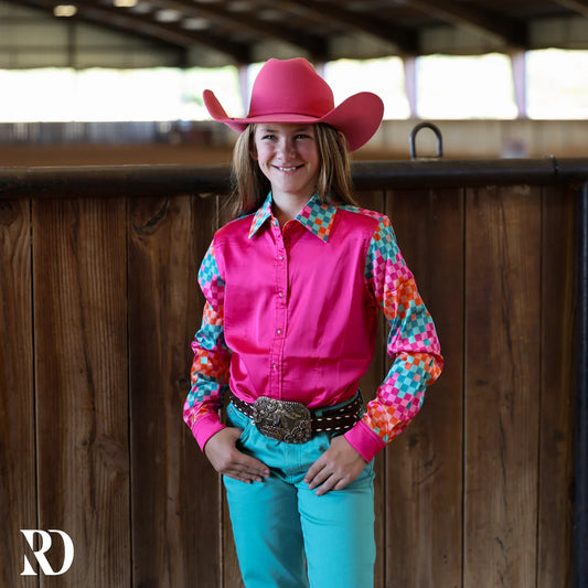 YOUTH DIEGO SATIN PERFORMANCE RODEO SHIRT