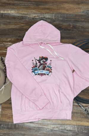 Pink Skeleton Hoodie